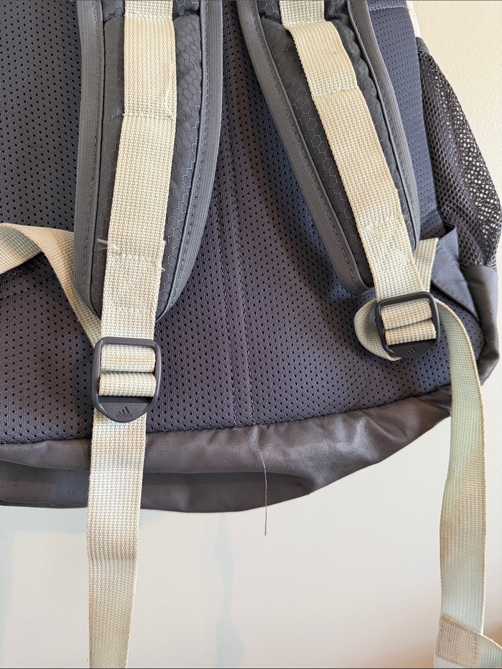 adidas Heather Gray and Black Multi-Pocket Backpack - Picture 12 of 13